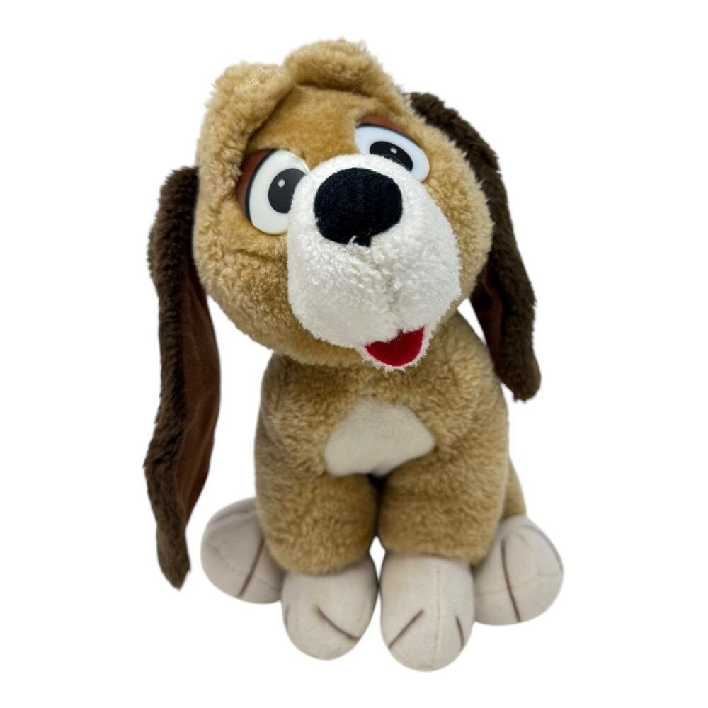 Disney Fox & the Hound Copper Plush Stuffed Animal Dog Knickerbocker Toy Vtg